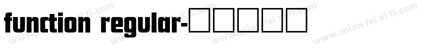 function regular字体转换